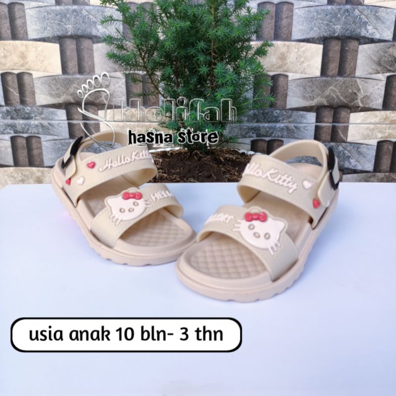 Sandal Slop Anak Tali belakang Hallo Kity Balacca