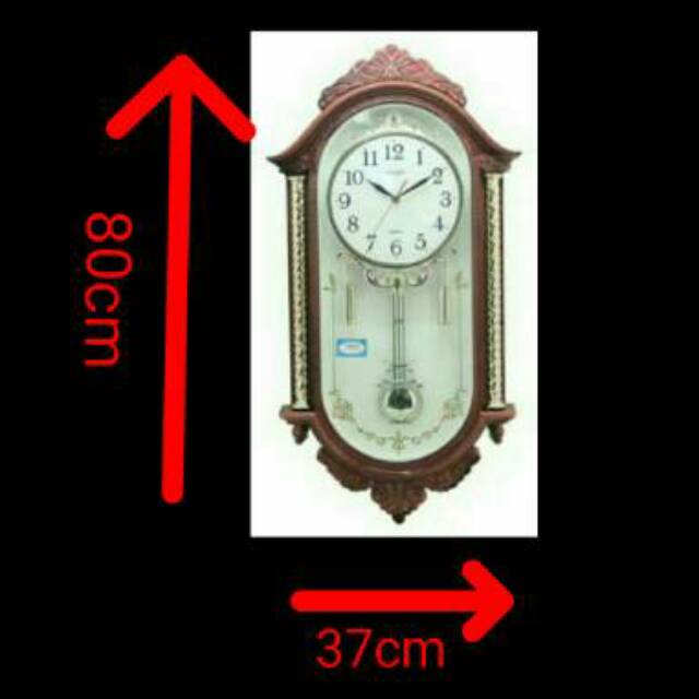 Jam Dinding Musik Bandul MERK SAKANA 922 / 322 COKLAT DAN coklat tua random