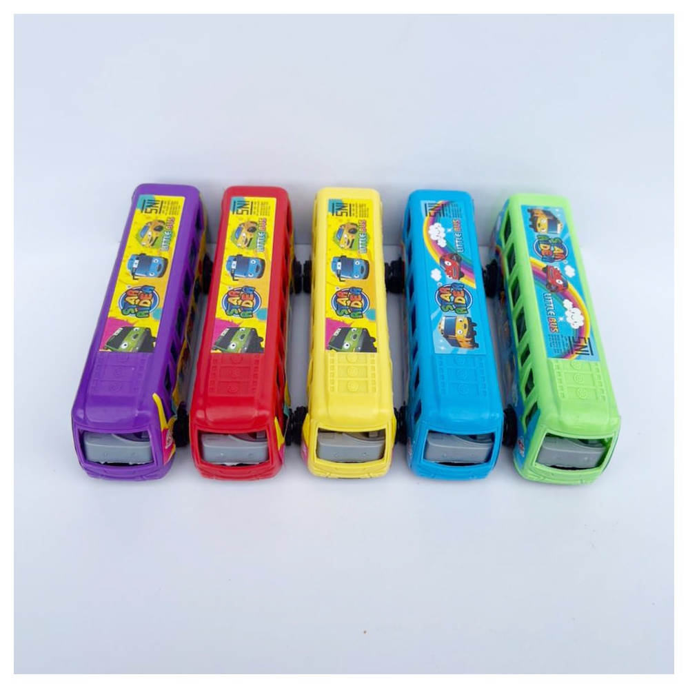 Edufuntoys - LONG LITTLE BUS pulback/ tayo bus panjang/ mainan mobil mobilan/ little bus/ mobil tayo/ mainan anak laki laki-1