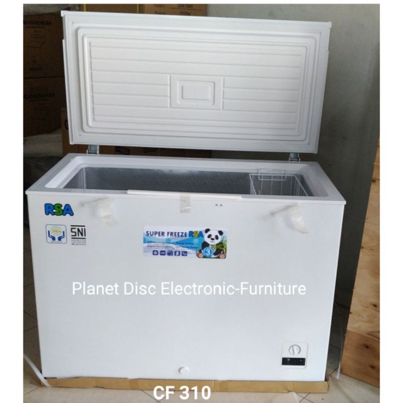 Kulkas Chest Freezer RSA CF310 Freezer Box Kulkas duduk kulkas Daging kulkas sosis Promo murah