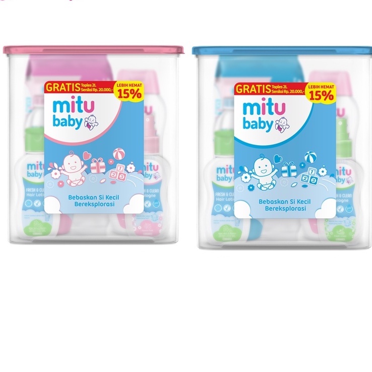 MITU BABY MURAH MINI TRAVEL PACK / GIFT SET SPECIAL PACK TOPLES / PERLENGKAPAN MANDI BAYI / BABY HAMPERS KADO