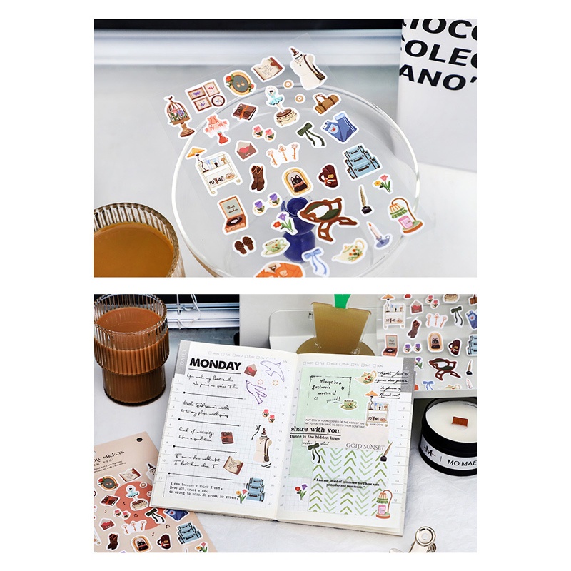 Little Beauty of Life Diary Deco Stickers - Stiker Dekorasi Diary Lucu Unik Murah