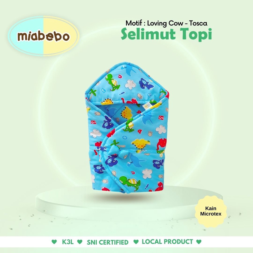 MIABEBO BY OBAYITO BLANKET SELIMUT BAYI SELIMUT TOPI MOTIF MB-020