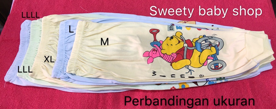 3 PCS Celana Panjang Anak Sablon 6 bulan-6 tahun / celana tidur warna / celana santai kartun