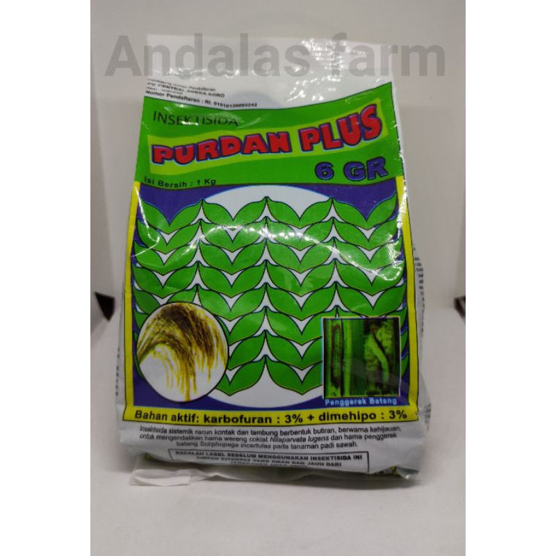 Insektisida Purdan plus 6GR @1kg (wajib menambahkan bubble wrap saat checkout)