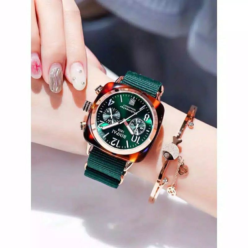 jam Tangan Wanita Canvas Geneva Briston