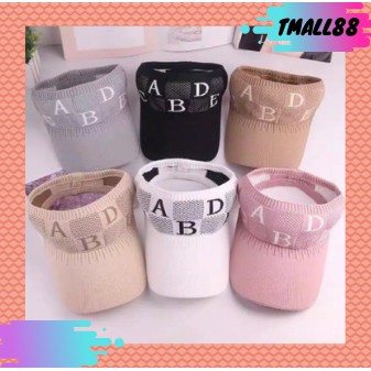 ♥TMALL88♥Topi Baseball Ponytail Topi Korea fashion Pria Wanita Rajut Baseball Visor Adjustabl