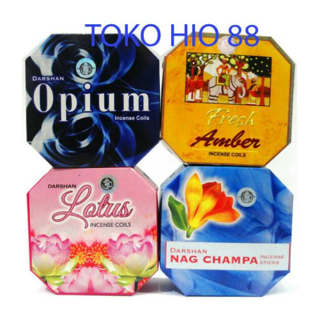 Hio Lingkar / Lilit / Coils India Merk Darshan Incense Aromateraphy