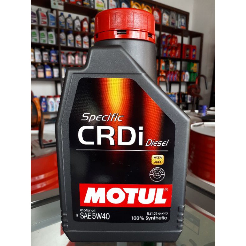MOTUL CRDI 5W 40 DIESEL 1 LITER 100% SYNTHETIC + BONUS STIKER MOTUL