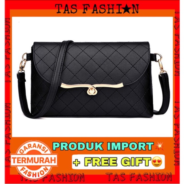 TAS FASHION OFFICIAL - TAS SLEMPANG WANITA MOTIF LOVE SLEMPANG PANJANG TAS SLINGBANG WANITA