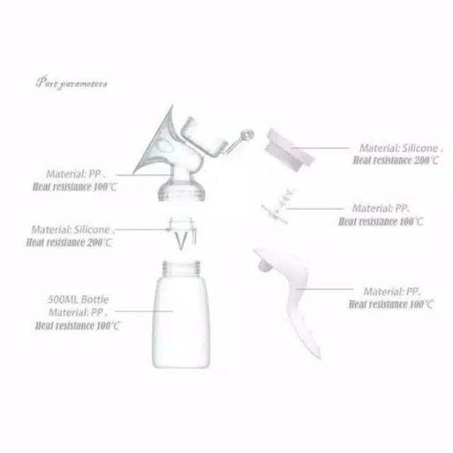 BREAST PUMP POMPA ASI MANUAL SINGLE IBU MENYUSUI ORIGINAL IMPORT MURAH BPA FREE