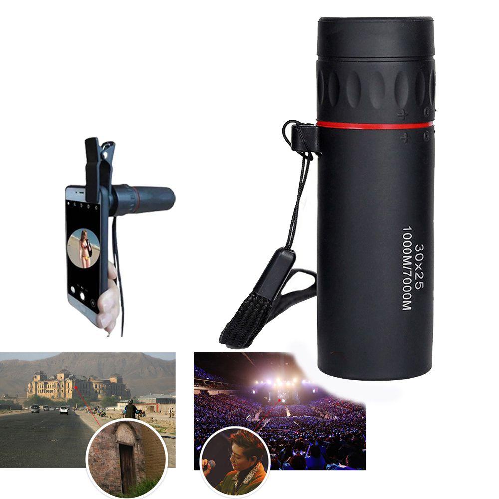 Lanfy Teleskop Portable 30X25 Untuk Travel Berburu Konser Tamasya Zoom 10X Scope Monocular