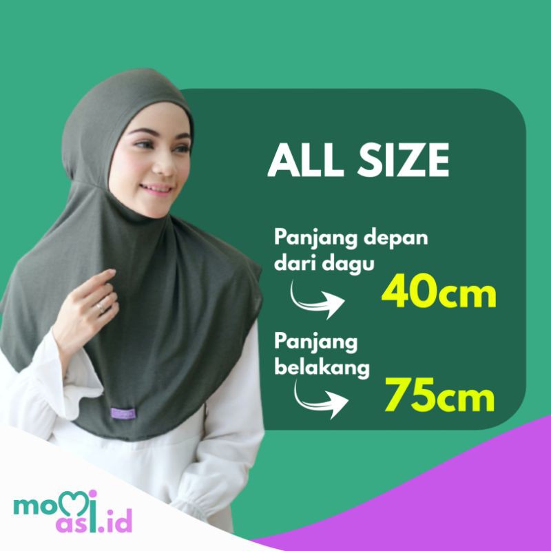 Momiasi - Inner Hijab Antem Ciput Daleman Hijab Inner Ninja Emerald