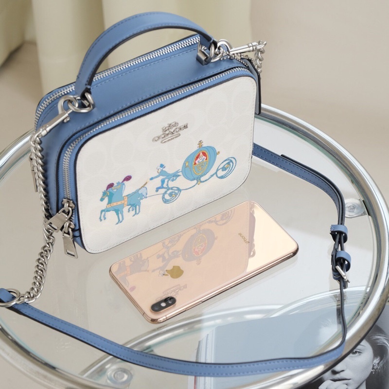 TAS WANITA WOMEN CH DISNEY CROSSBODY BAG SIGNATIRE WHITE CINDERELLA