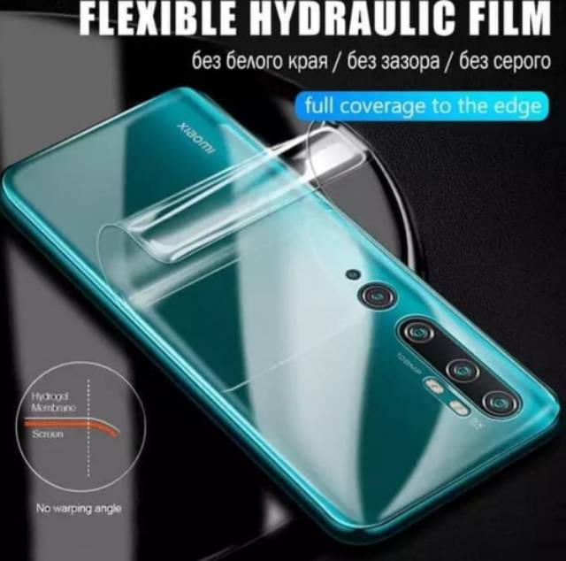 Anti gores BELAKANG Xiaomi mi note 10 Pro cc9 pro mi 10t Mi 11T mi11t pro Back clear screen guard