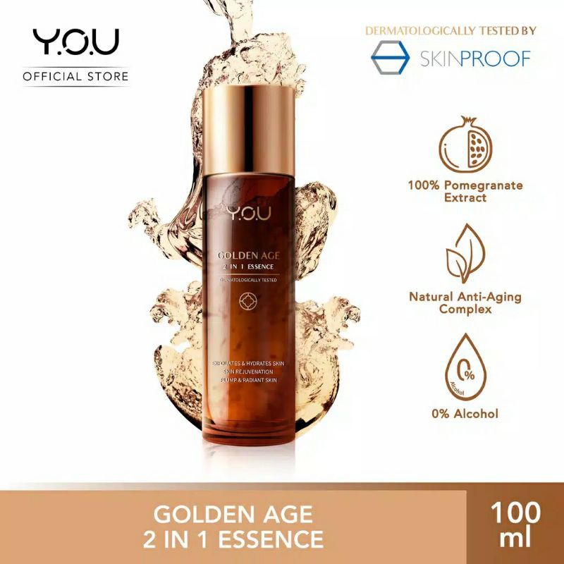 YOU Golden Age 2 in 1 Essence 100 ML (1 Step for 8 Skin Solution)