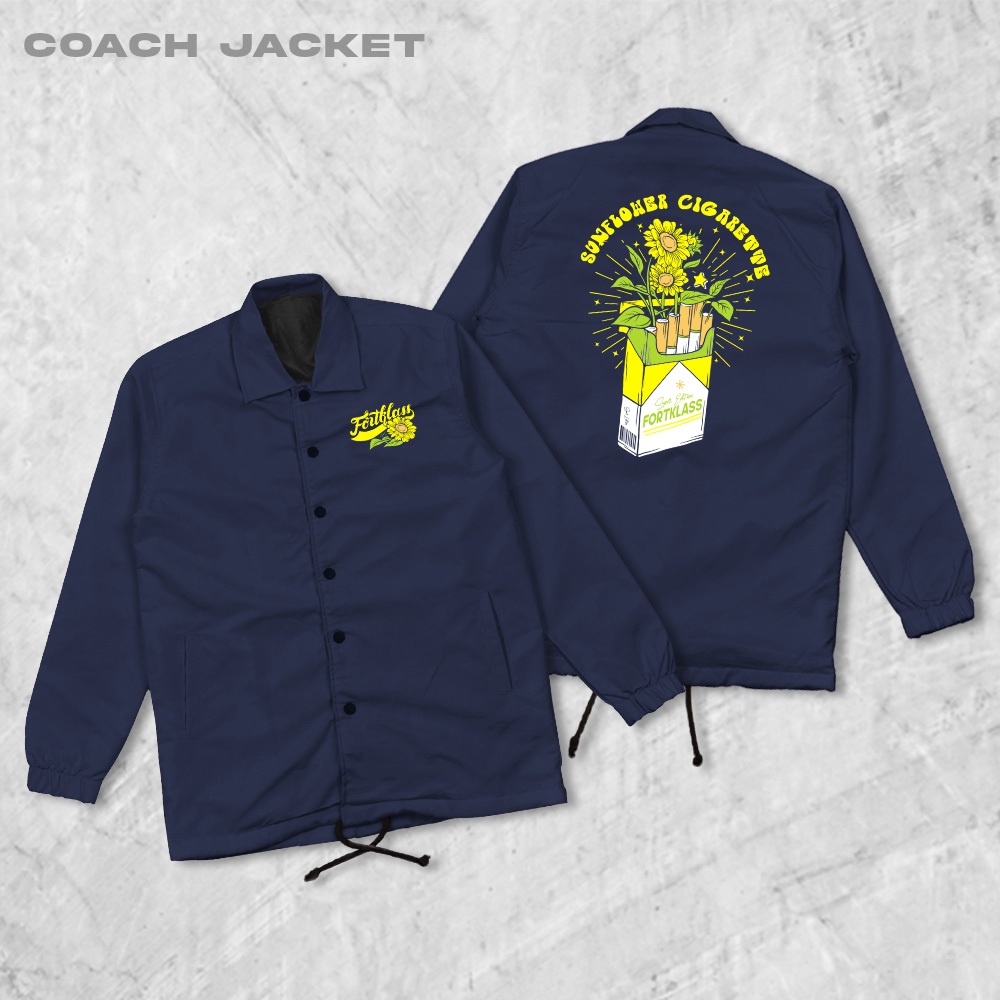 FORTGLASS Cigar Coach Jaket Pria Outwear Unisex Parasut