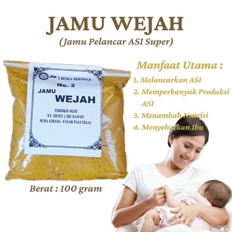 

Jamu Wejah | Jamu Pelancar ASI Best Seller (1/2 Kilogram)