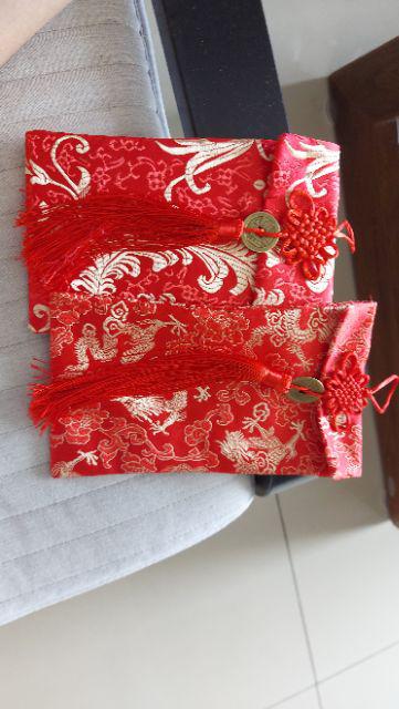 Angpao Kain Teapai Tepai Tunangan Angpao Susu  Kakek Nenek Orang Tua Sangjit Imlek Red Envelope