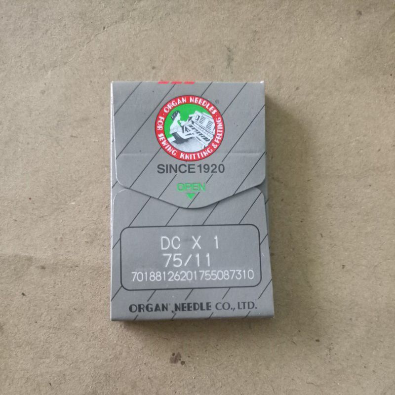 jarum organ DC x 1 nomor 11 isi 10 jarum