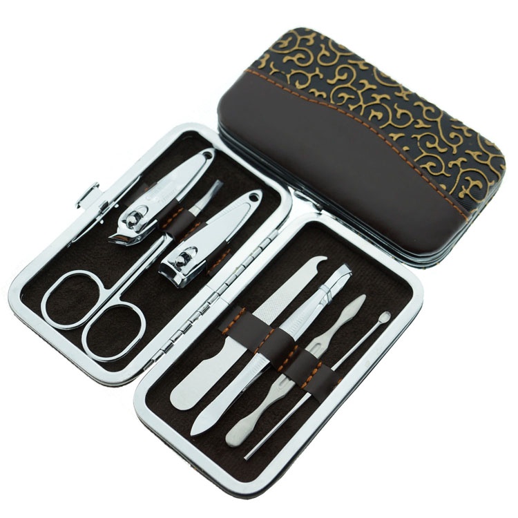 Bisa COD Set Gunting Kuku Nail Art Set Manicure Pedicure 7 PCS - Biutte.co LA1-9