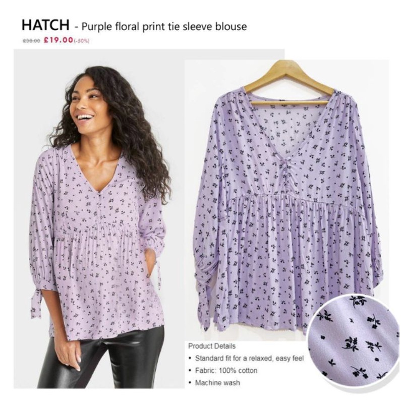 Hatch nine babydoll blouse