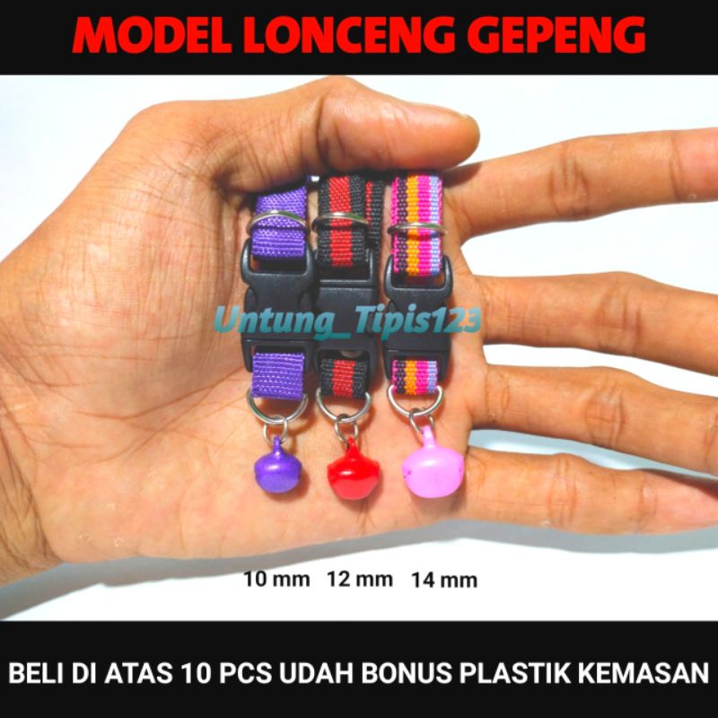 kalung kucing lonceng banyak ukuran sampe ukuran gede kalung kelinci anjing musang
