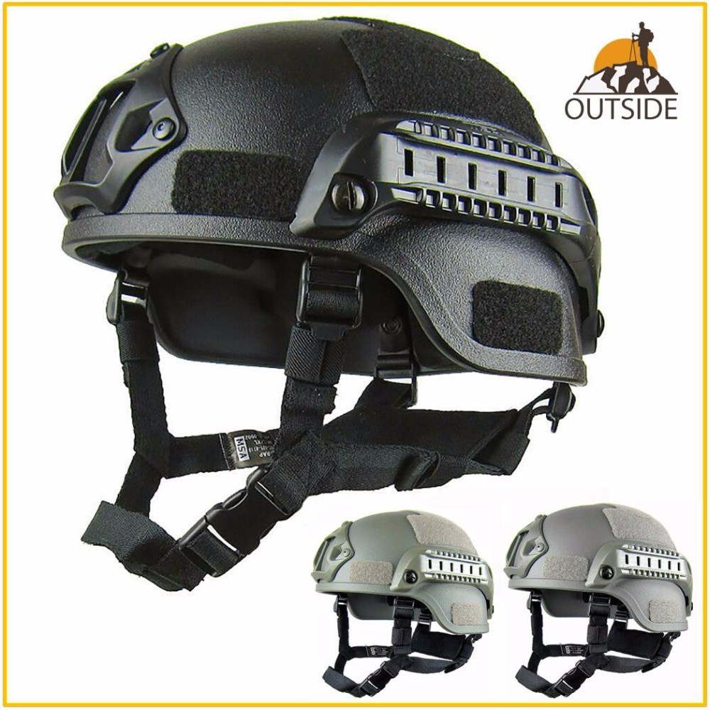 MICH Helm Tactical Airsoft Gun Paintball CS SWAT MICH2000 Black Grab Medan