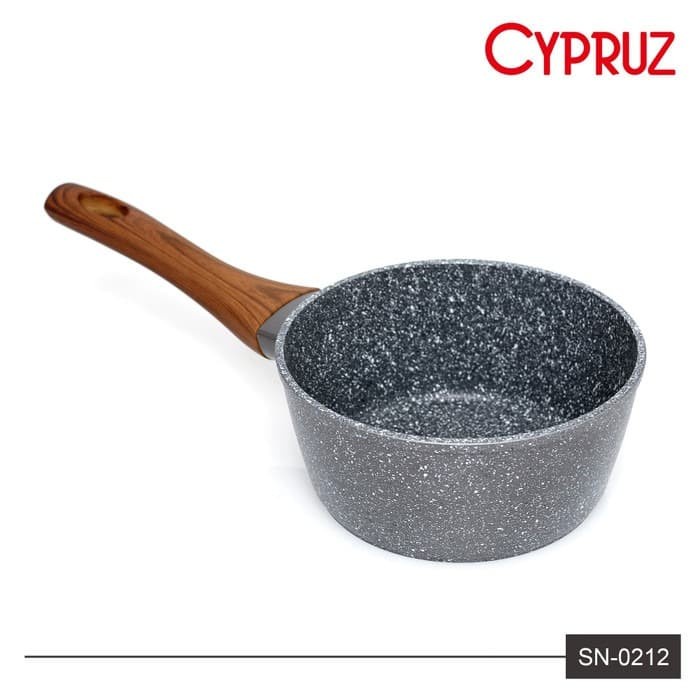 Wok induction induksi 18 cm bahan marble merk cypruz milk pan