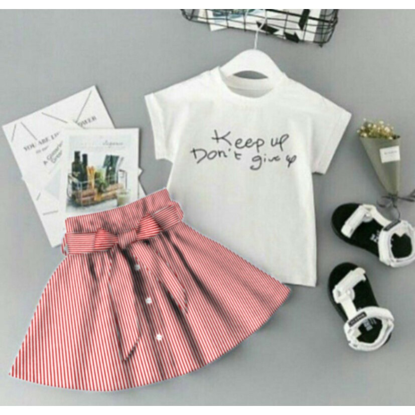 Setelan Baju  dan  Rok Anak  Perempuan  UP KEEP Rok Anak  