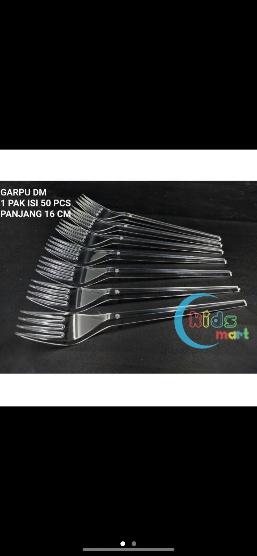 Garpu Dm Garpu Panjang Plastik Isi 50