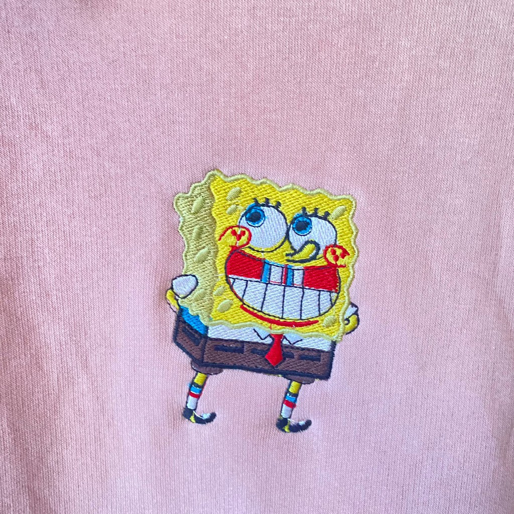H&amp;M Hoodie Spongebob Pink / Hoodie HnM Original Pria Wanita