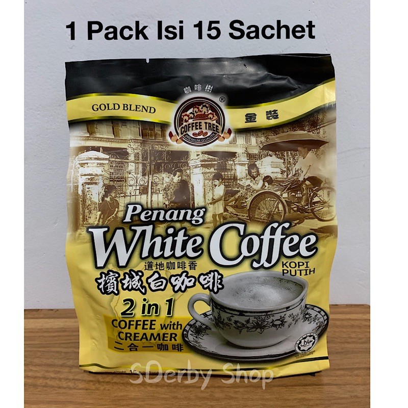 

Penang White Coffee 2 in 1 Gold Blend Kopi Instan Malaysia