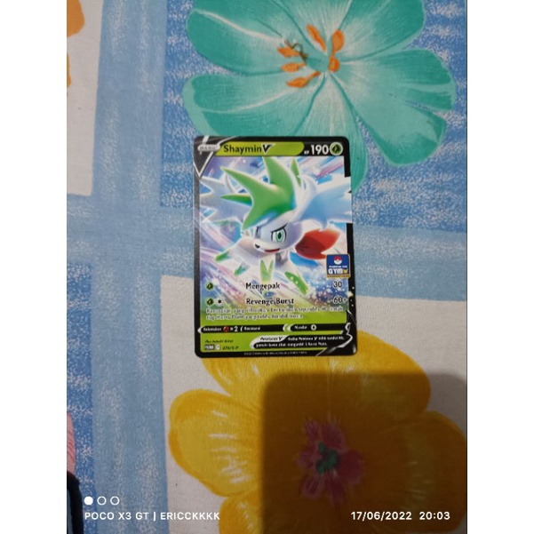 kartu pokemon Bahasa Indonesia shaymin v promo