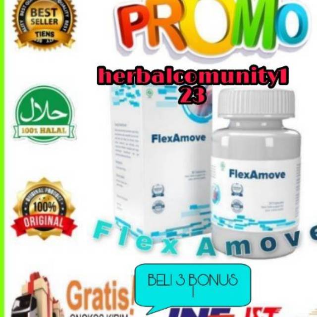 Flexamove - Obat Persendian - Nyeri Tulang - Nyeri Otot Tulang Keropos Original