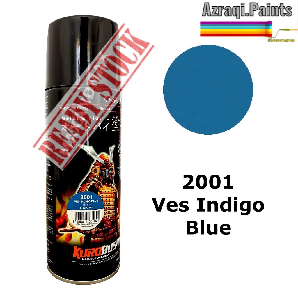 

Samurai Paint Ves Indigo Blue 2001 Biru Tua 400 ml - Cat Semprot