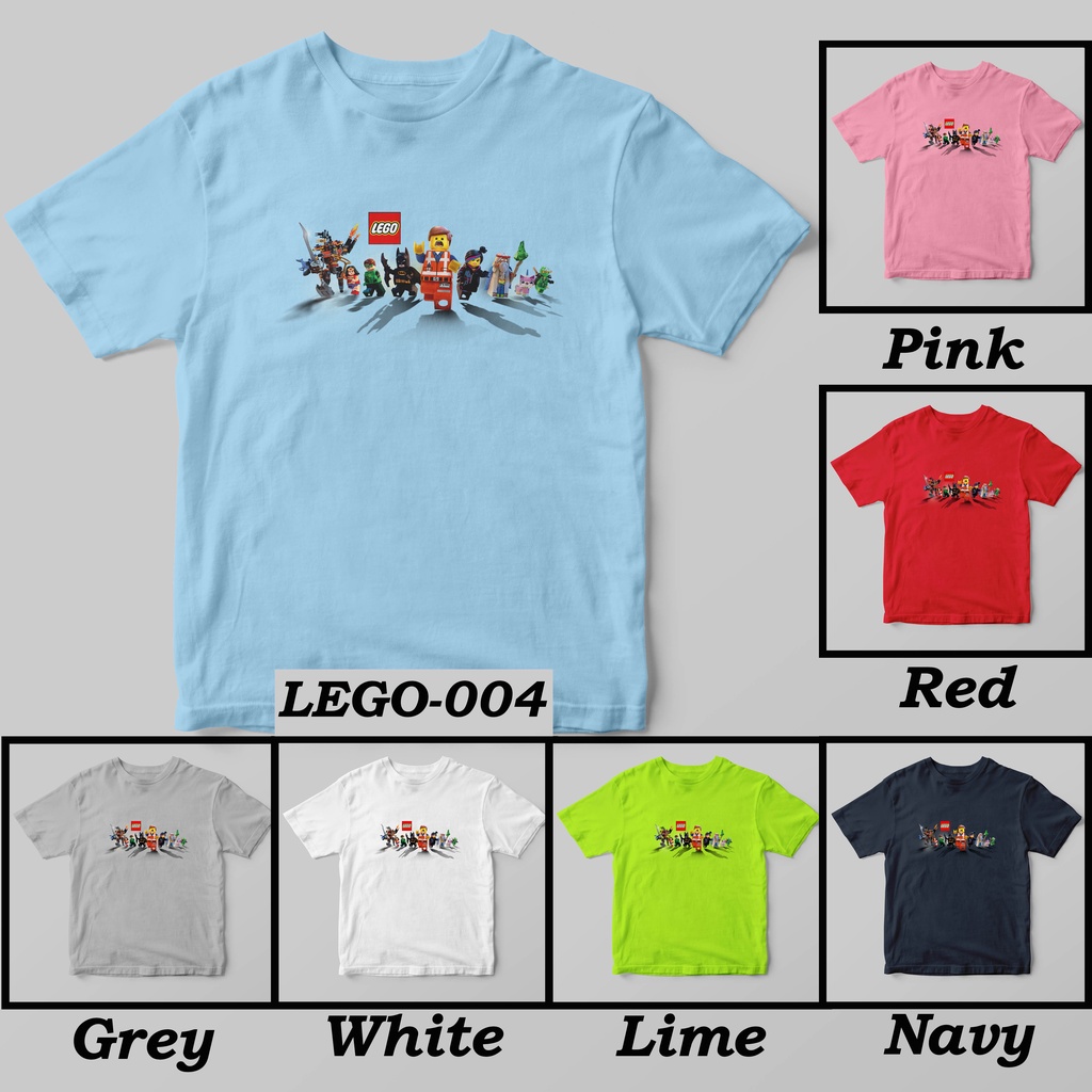 [FREE NAMA!!] Kaos Anak &amp; Family LEGO The Movie 100% COTTON PREMIUM