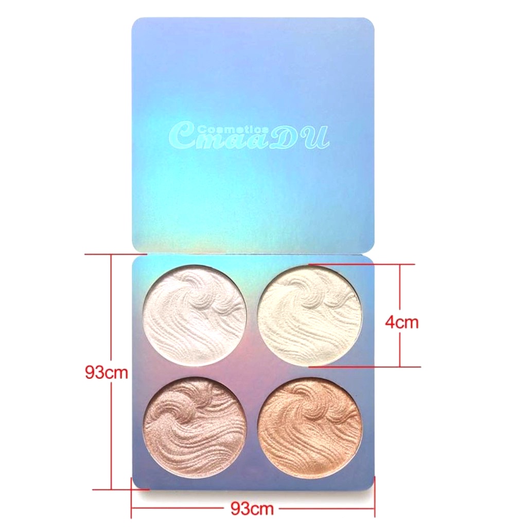 Cmaadu highlighter highlitter dream 4 colors warna baked highlightter powder palette bedak padat make up makeup pigmented blend blending cheekbone tulang pipi dahi dagu hidung mata highlight highliter shimmer shining shinning palet pallet palete pallete