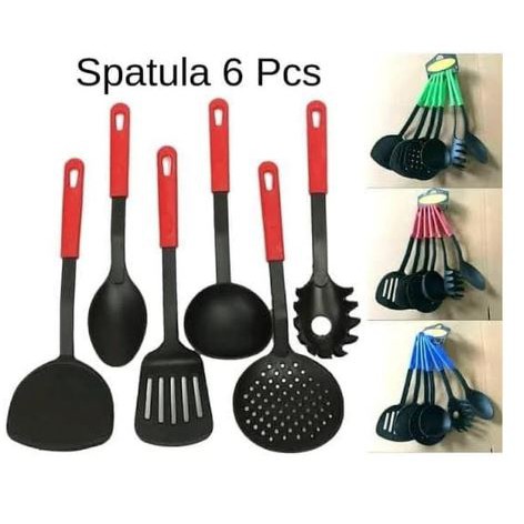 Spatula Set Isi 6 pcs / Kitchen Tools Sendok Masak / sutil Isi 6 pcs / sodet / Set Spatula isi 6 pcs / Kitchen Tools isi 6