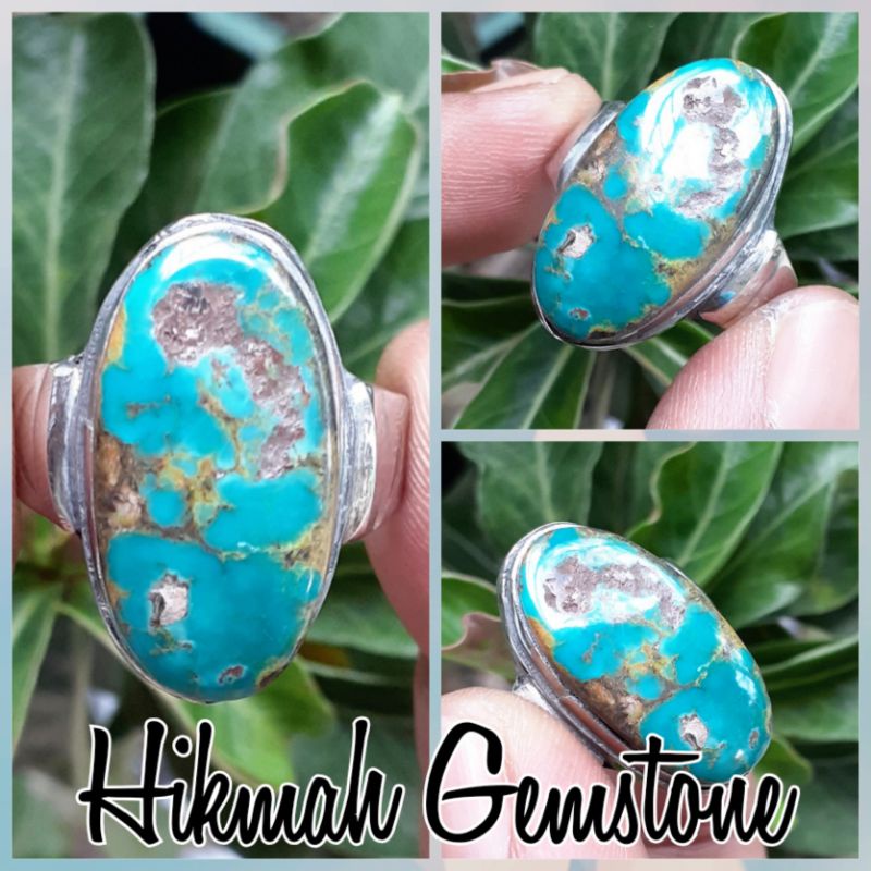 Batu Pirus Persia Motif Gambar