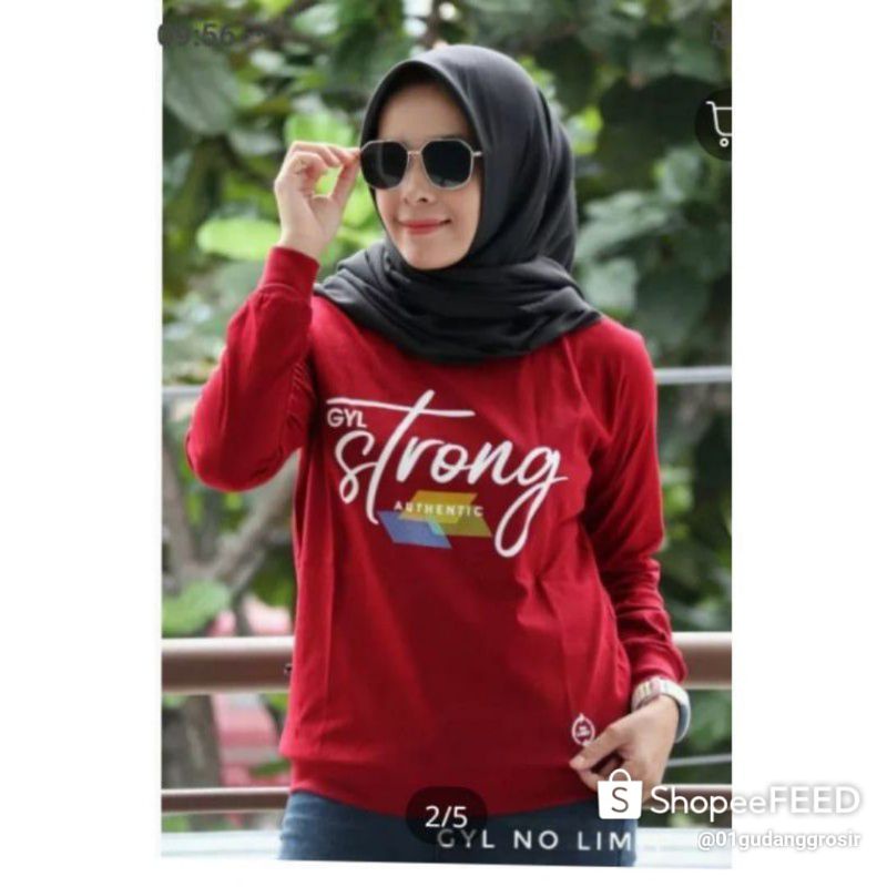 kaos wanita lengan panjang Zalaqu
