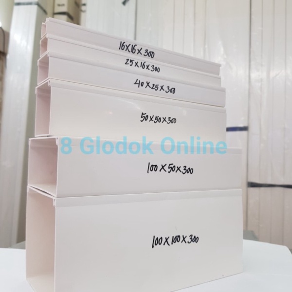 3 Dijual Wiring Kabel 100x50 Trunking x  Duct -  50  Meter Duct Diskon 100 -