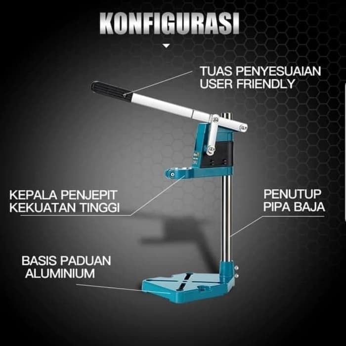 DEKWE DK6102 Drill Stand Bor / Dudukan Bor Tangan Listrik