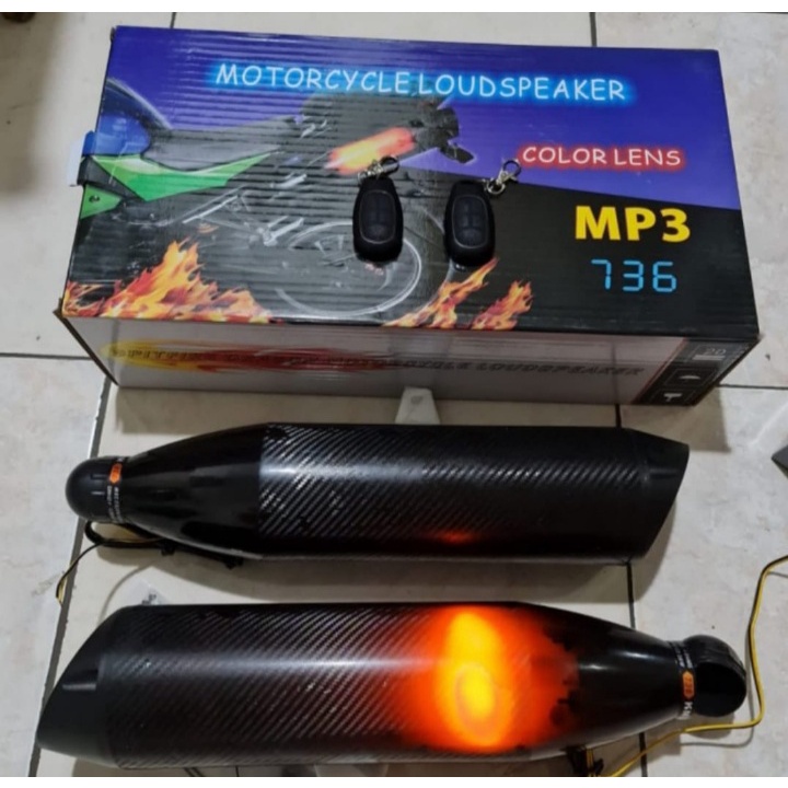 Speaker Sepeda Motor, Sistem Audio MP3 Bluetooth MODEL KENALPOT