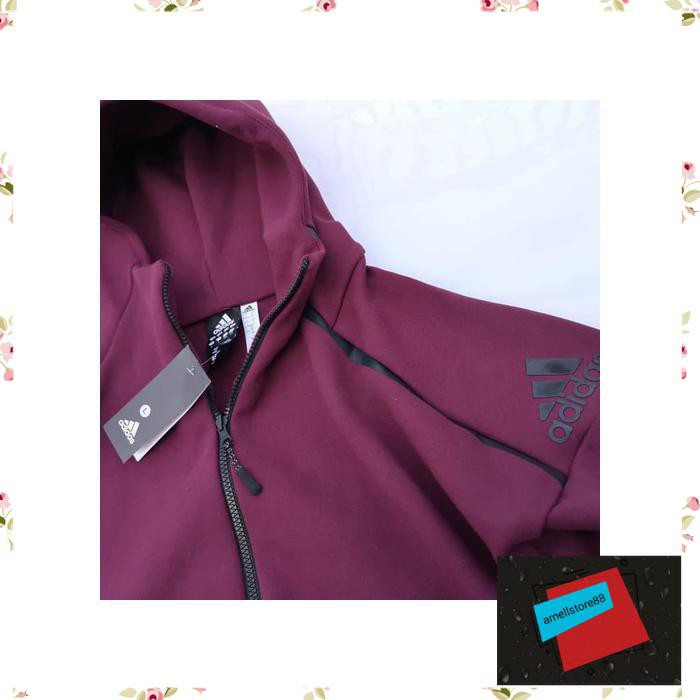 Jaket Pria parasut parka gunung ADIDAS ZNE HOODIE 3.0 FAST RELEASE MAROON ORIGINAL COPY PREMIUM TR39