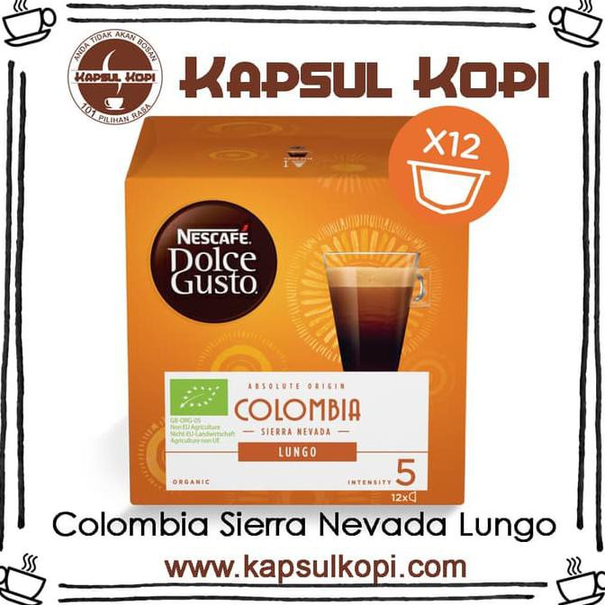 

PROMO Colombia Sierra Nevada Lungo KapsulKopi Nescafe Dolce Gusto IMPORT NDG