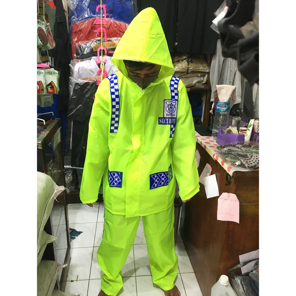 Jas Hujan Satpam Jas Hujan Security Raincoat Satpam Scotchlight