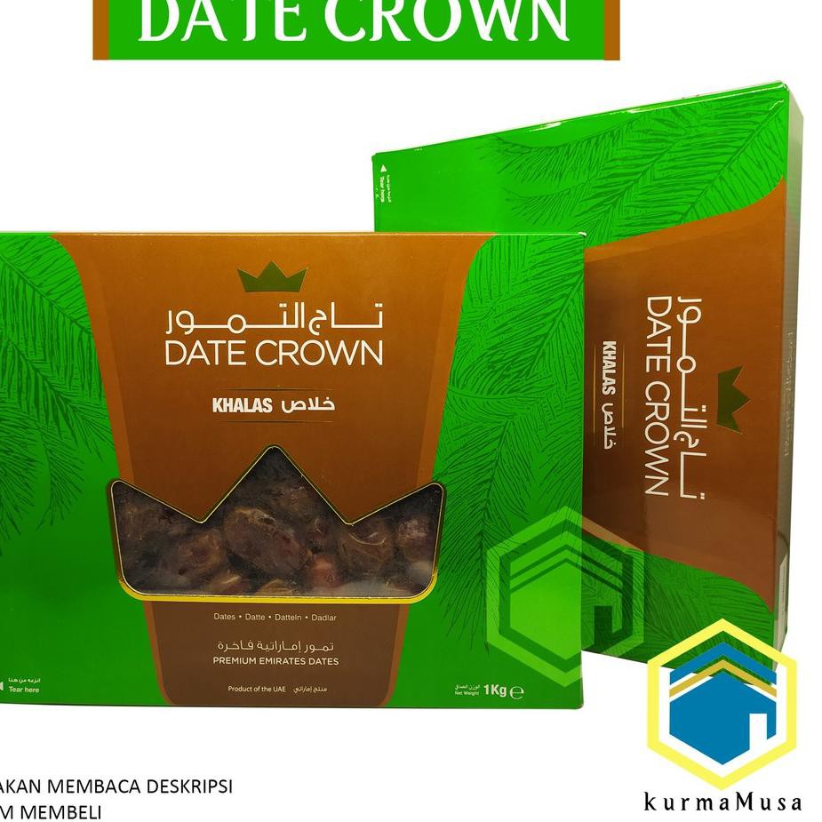 

Termurah Kurma Khalas 1kg Date Crown Premium Original