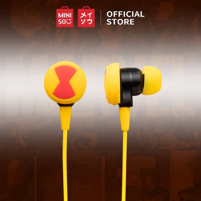 MINISO Earphone In Ear Marvel Headphone Earbud Headset Karakter Lucu