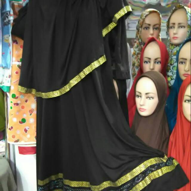 gamis jubah abaya hitam arab
